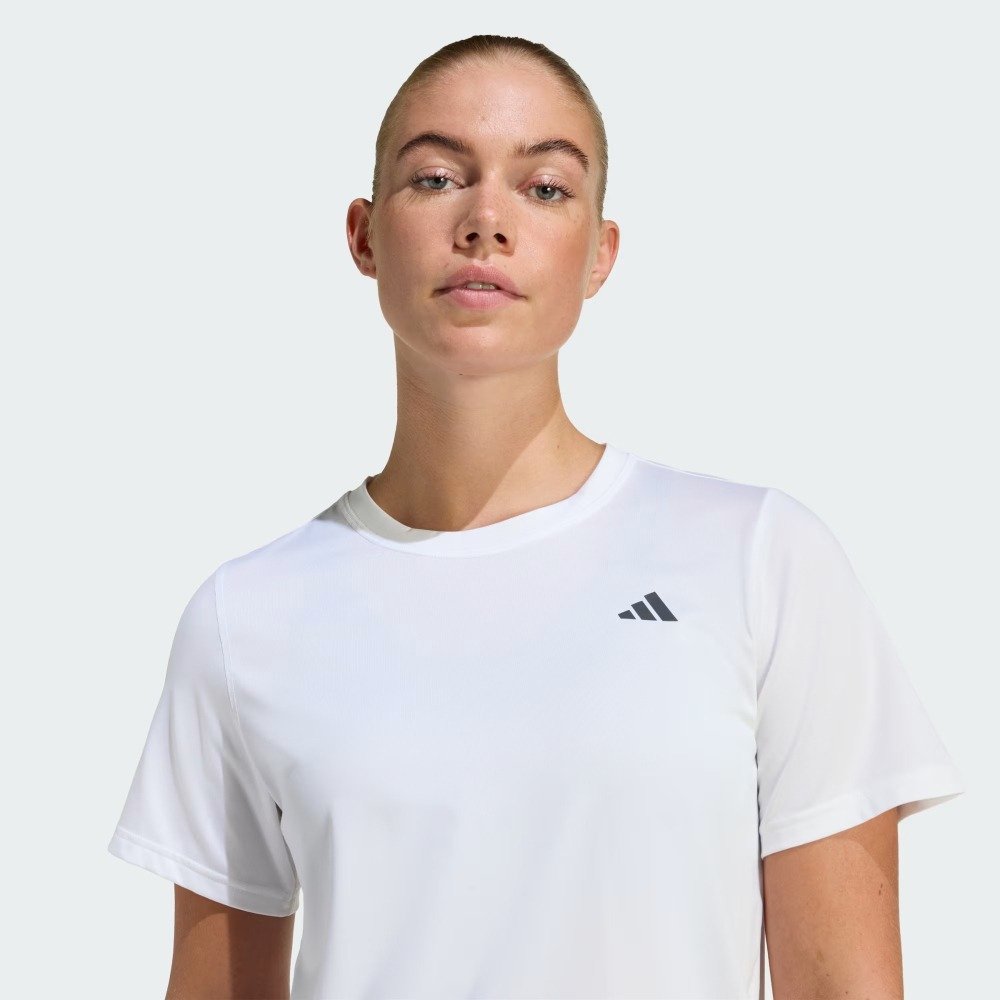 Camiseta Adidas We Min Crew – feminina – branco e preto Branco 5