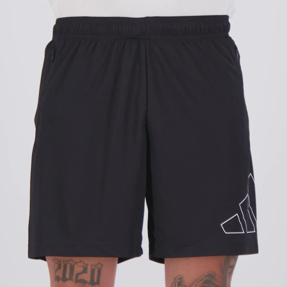 Bermuda Adidas We Base – masculino – preto e branco
