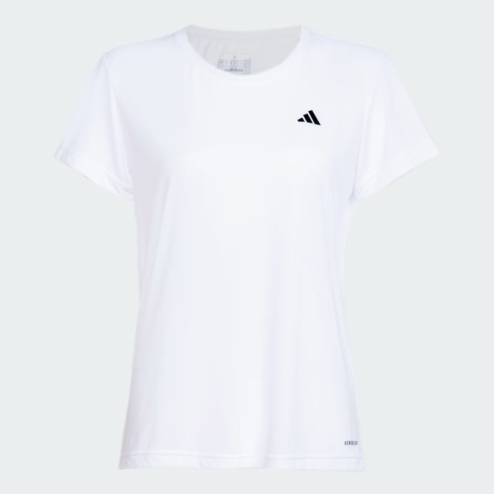 Camiseta Adidas Own The Run 3 Listras – feminino – branco e preto