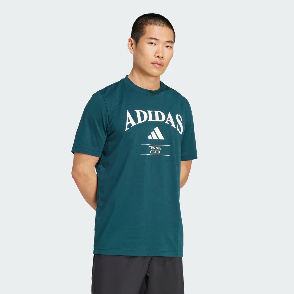 Camiseta Adidas Gráfica Heritage – masculino – verde e branco Verde 4