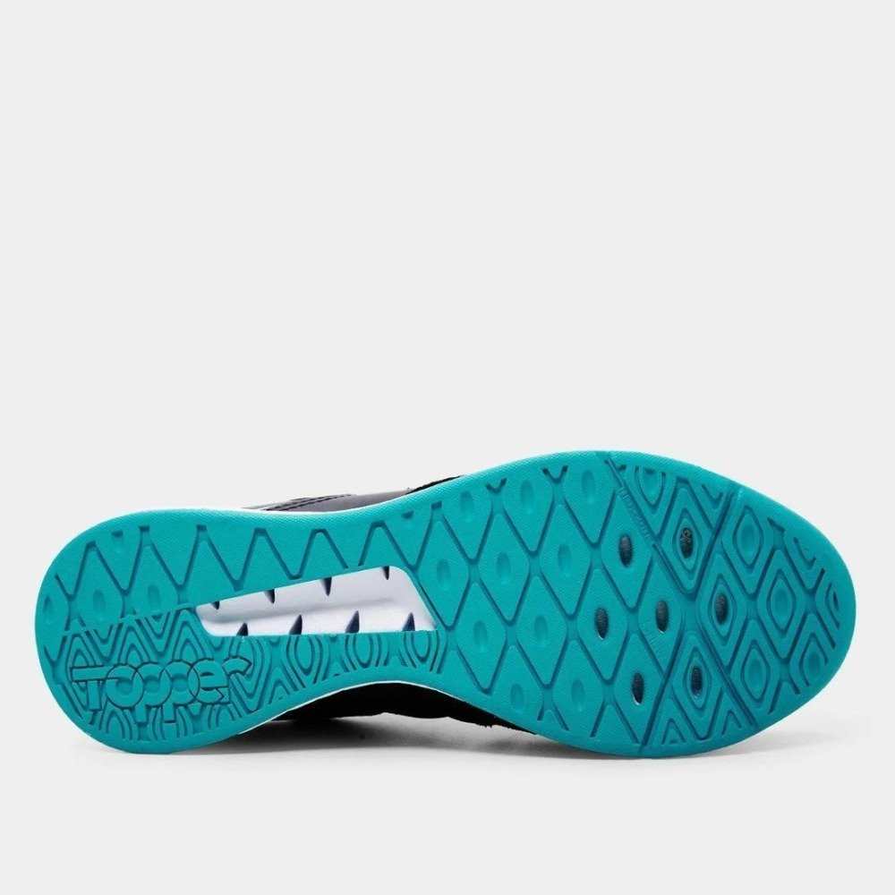 Chuteira Futsal Topper Dominator Pro V - unissex - preto - branco e azul Preto 5