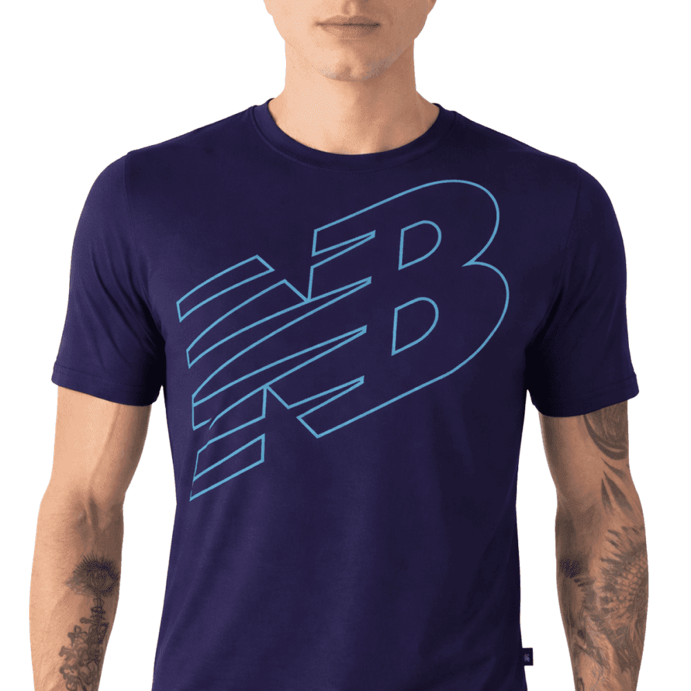 Camiseta Logo Performance - Masculino - azul escuro Azul 3