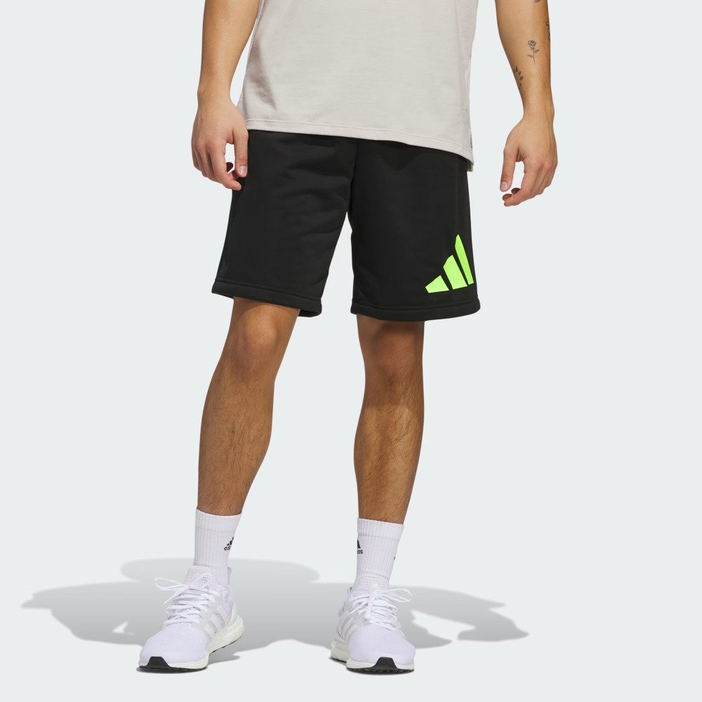 Shorts Adidas Logo – masculino – preto e verde Preto 3