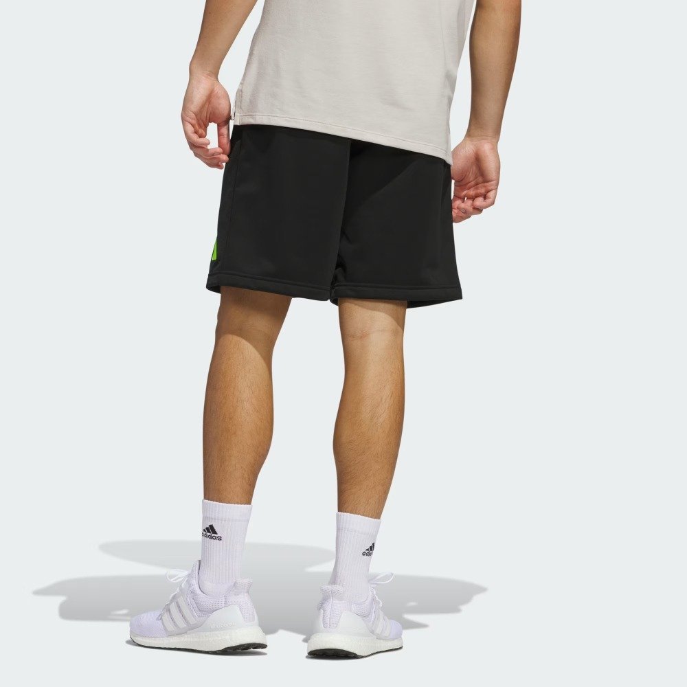 Shorts Adidas Logo – masculino – preto e verde Preto 4
