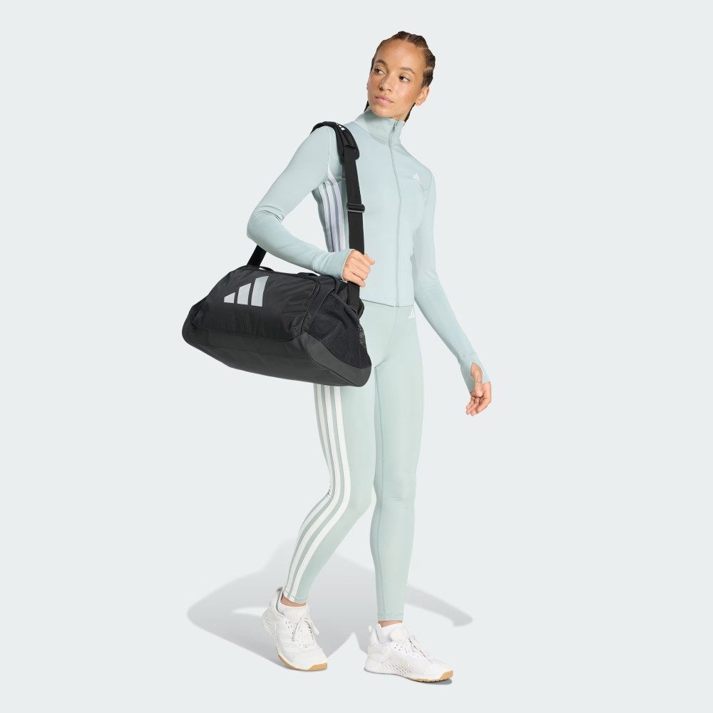 Bolsa Adidas Duffel – unissex – preto e branco Preto 8