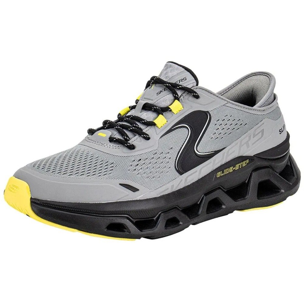 Tênis Skechers Glide-Step Atlus – masculino – cinza e preto Cinza 2