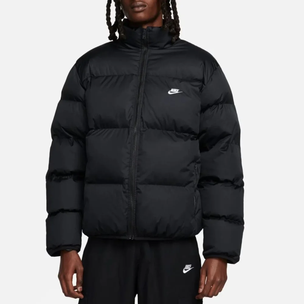 【美品】NIKE◆CLUB PUFFER JKT/S/ポリエステル Jaqueta Nike Sportswear Club Puffer - masculino - preto Preto