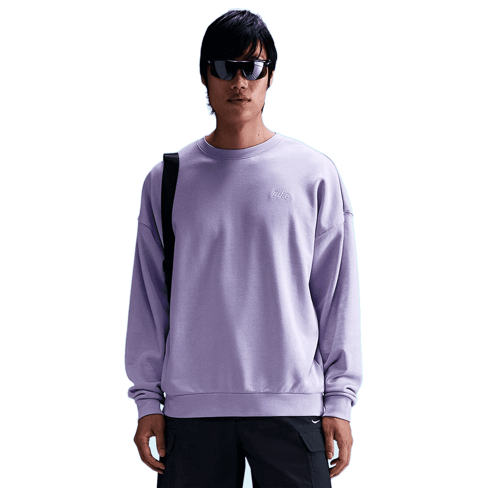 Blusão NIke Oversized Crew - masculino - lilás