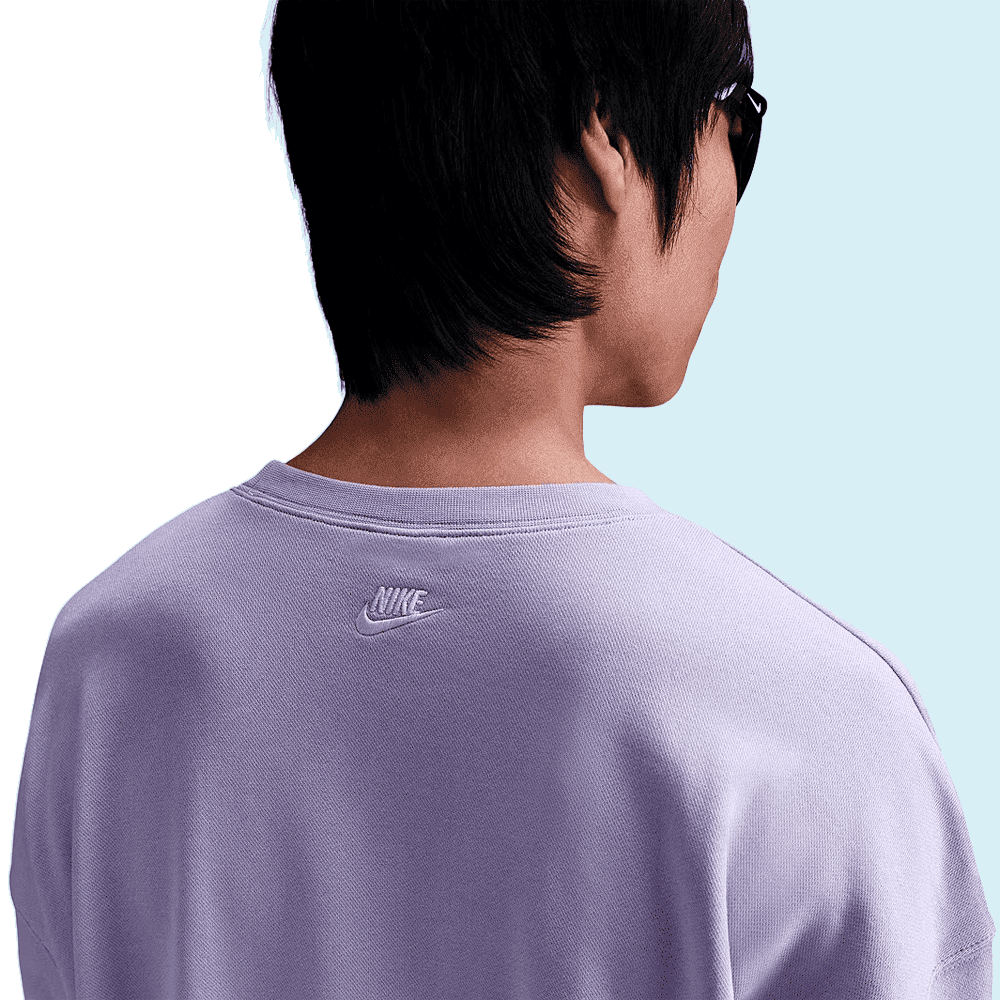 Blusão NIke Oversized Crew - masculino - lilás Lilás 4