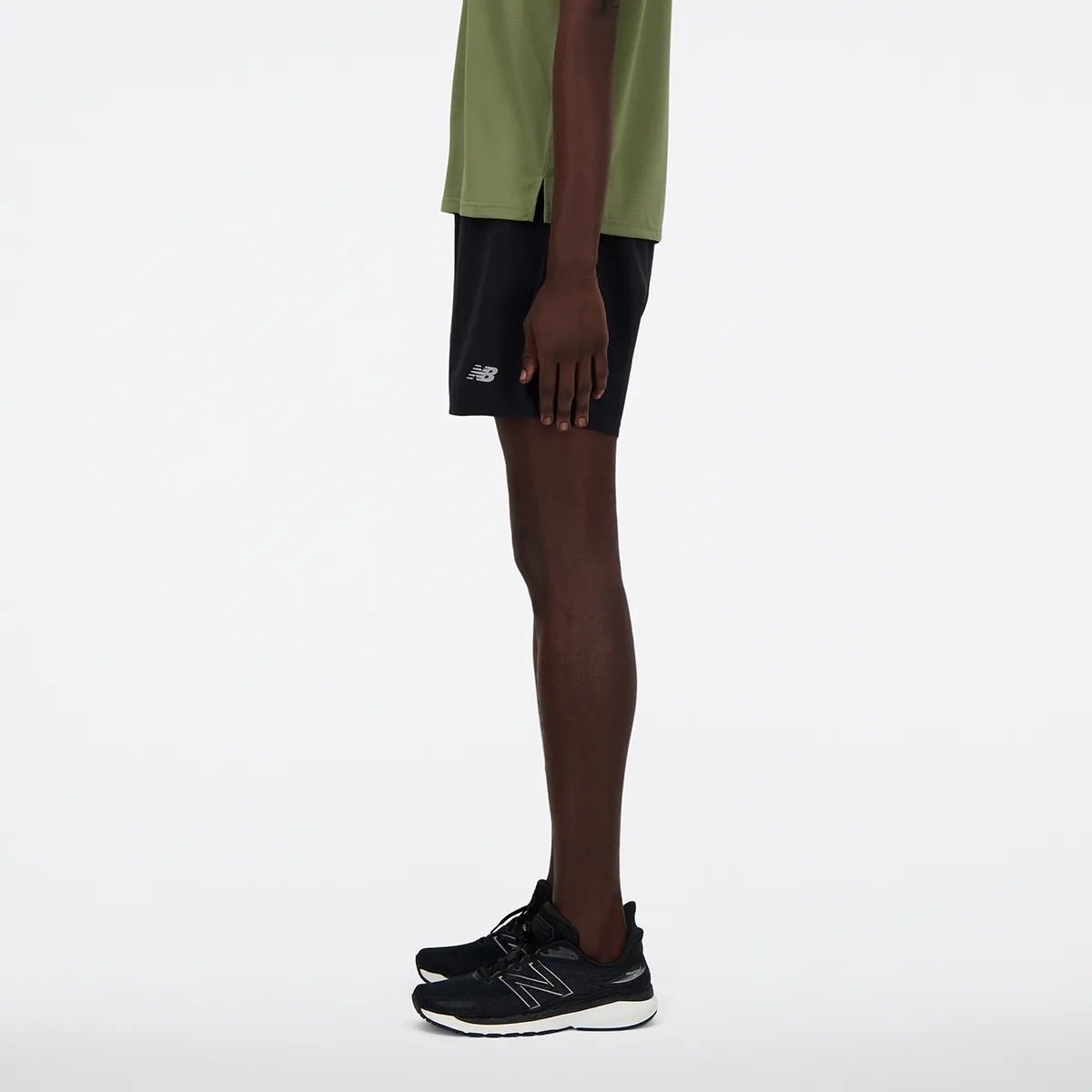 Bermuda New Balance Sport Essentials 2 In 1 - masculino - preto e branco Preto 5