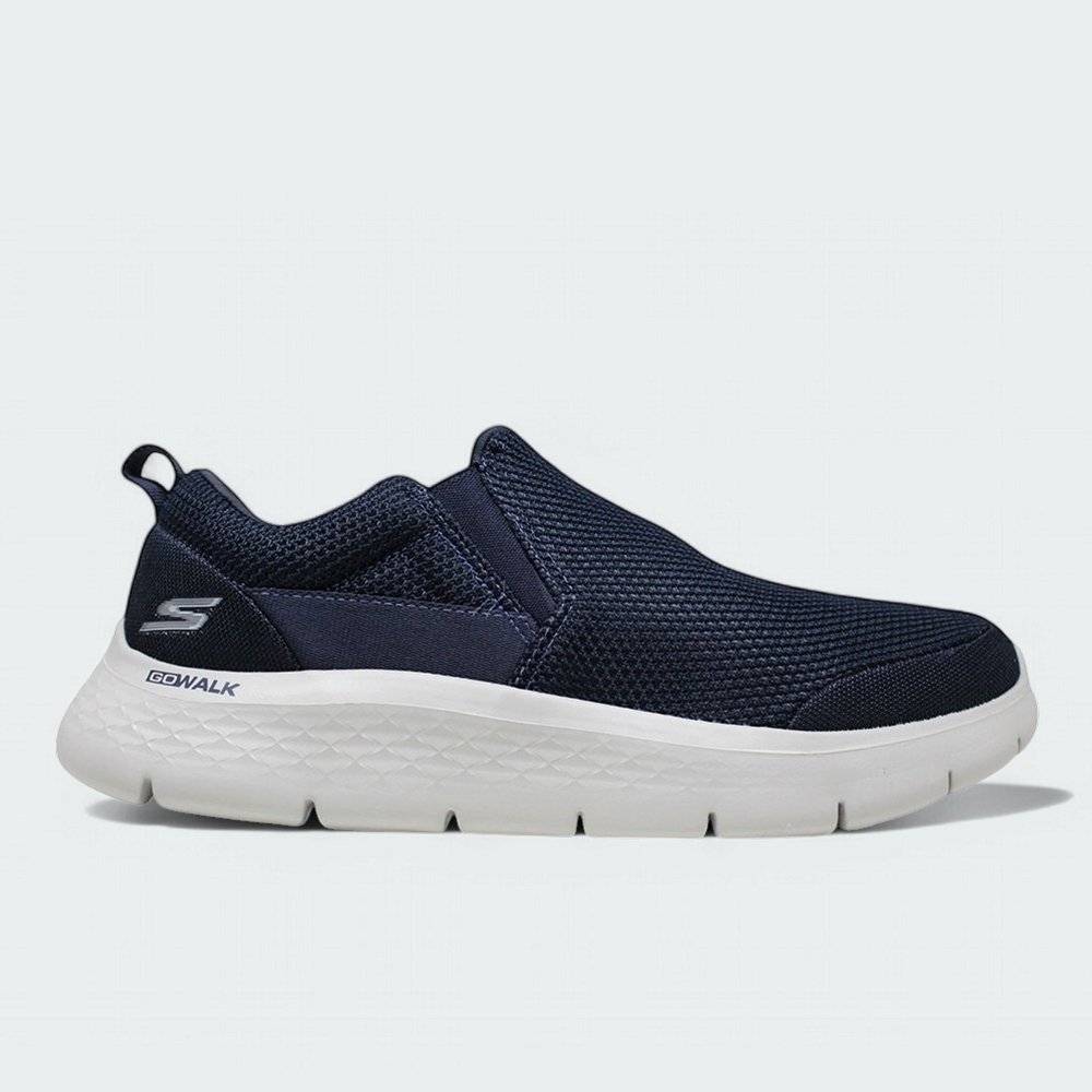 Tenis Skechers Go Walk Flex - masculino - azul e branco