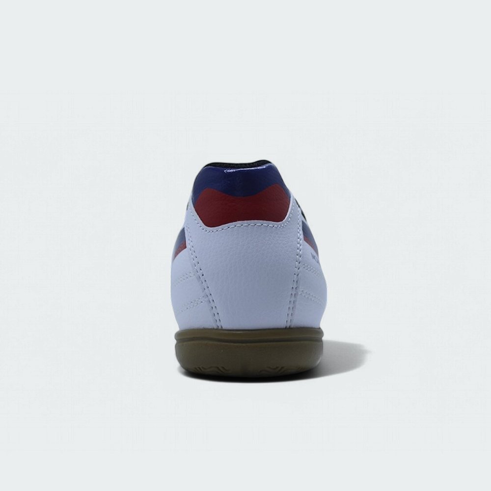 Chuteira Futsal/Indoor Mizuno Morelia Club - unissex - branco e vermelho Branco 3