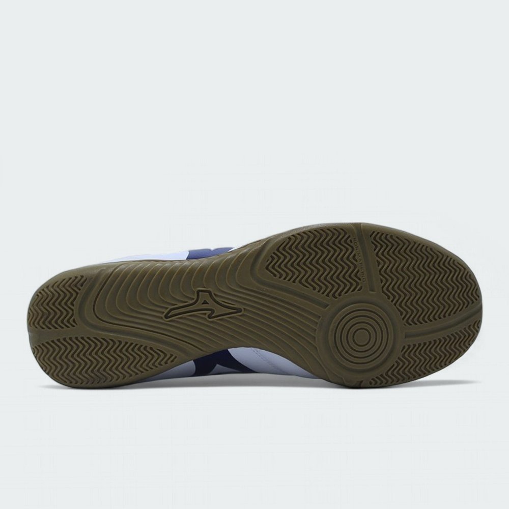 Chuteira Futsal/Indoor Mizuno Morelia Club - unissex - branco e vermelho Branco 4