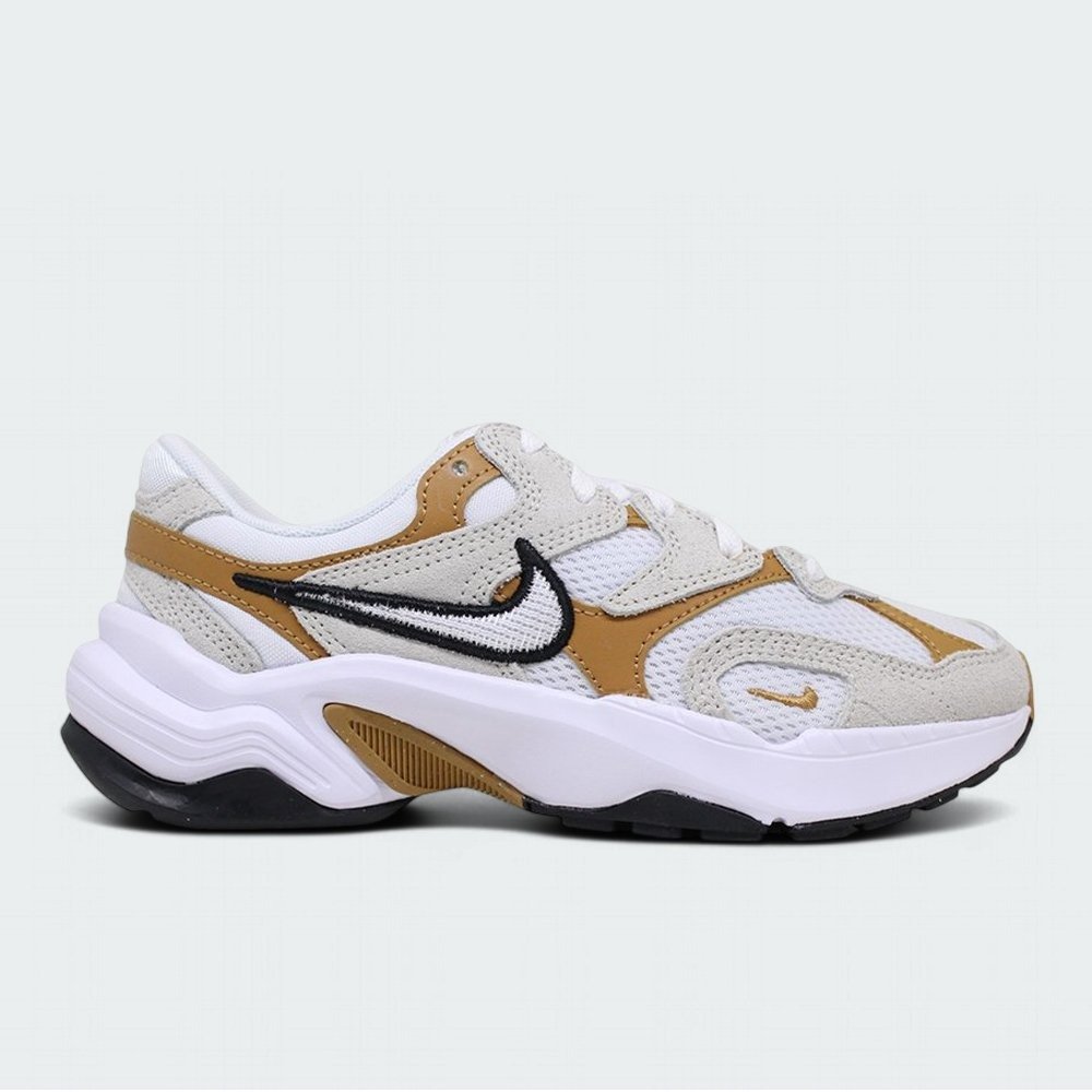 Tenis Nike Al8 - feminino - branco e dourado