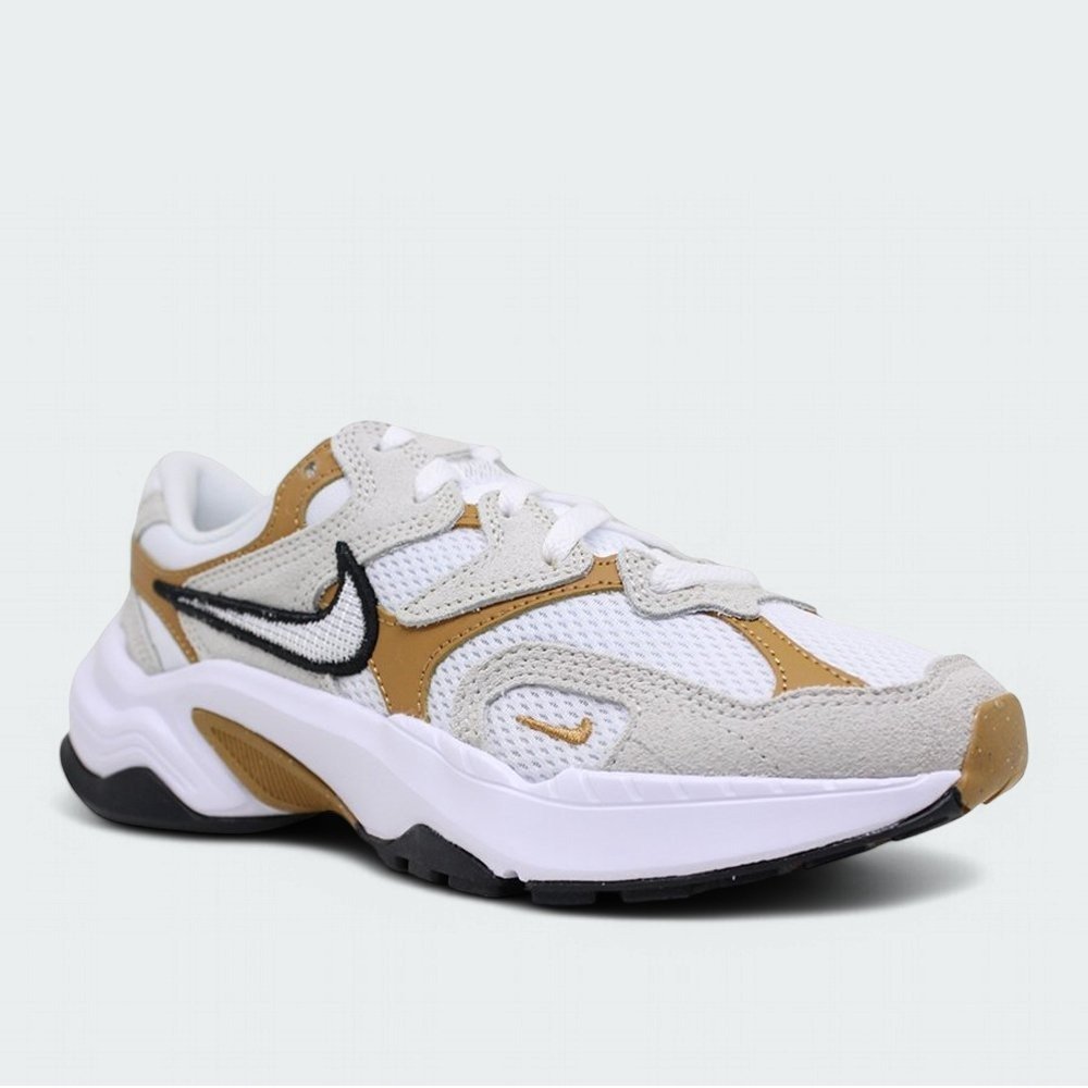 Tenis Nike Al8 - feminino - branco e dourado Branco 2