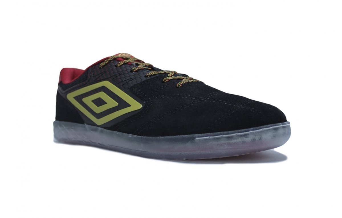 Chuteira futsal Umbro Pro Challenge Dragon Year - unissex - preto e vermelho Preto 5