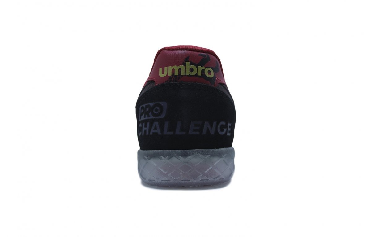 Chuteira futsal Umbro Pro Challenge Dragon Year - unissex - preto e vermelho Preto 8