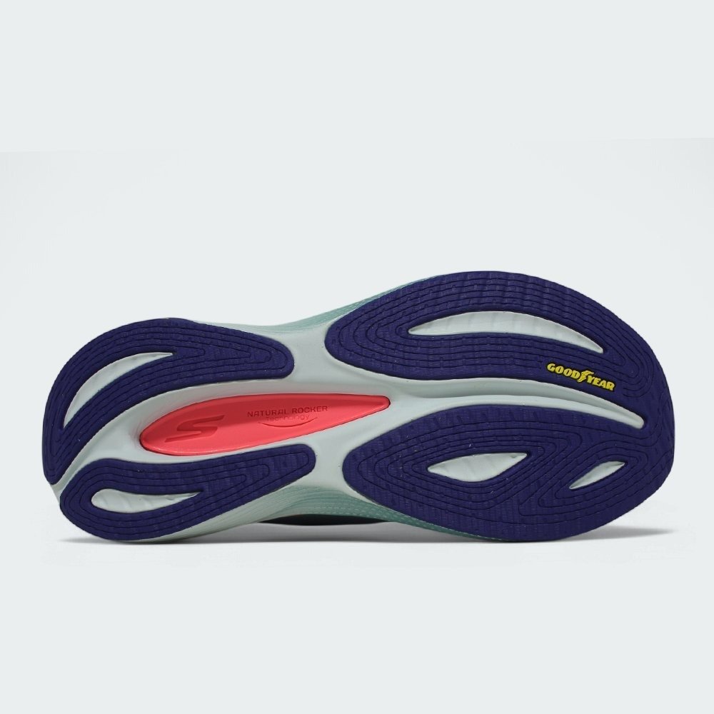 Tenis Skechers Max Cushioning Propulsion - feminino - azul claro e marinho Azul 4