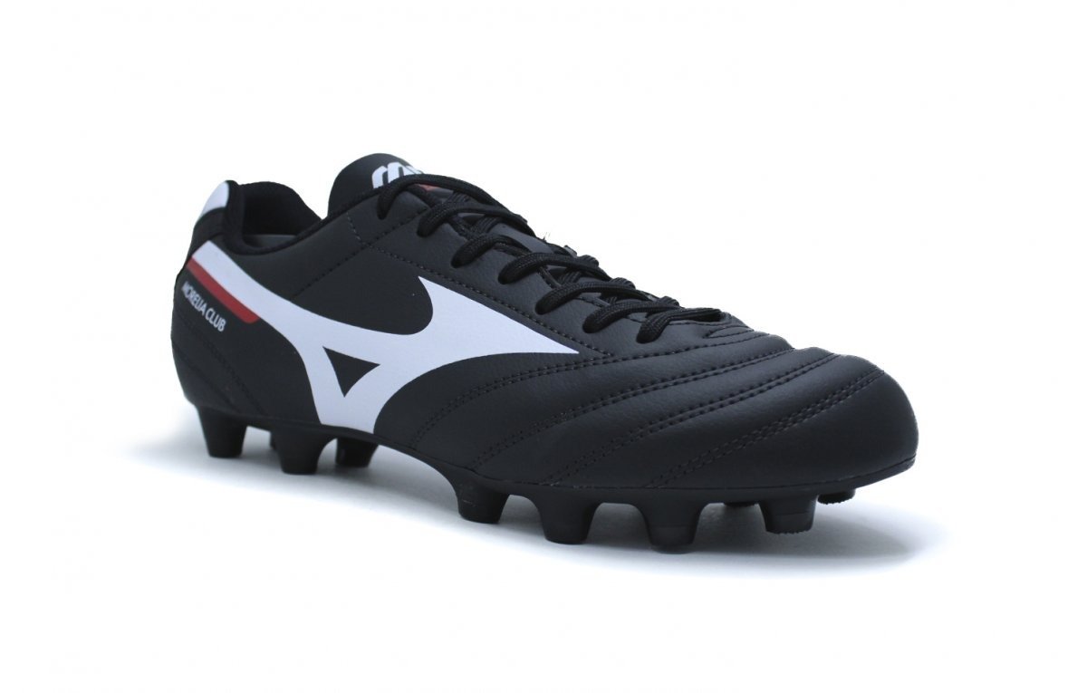 Chuteira campo Mizuno Morelia Club - unissex - preto e branco Preto 2