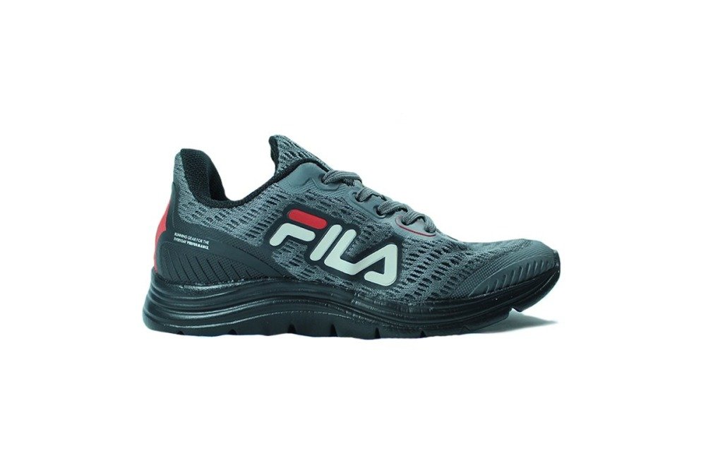 Tenis Fila Athlon infantil - masculino - cinza e preto