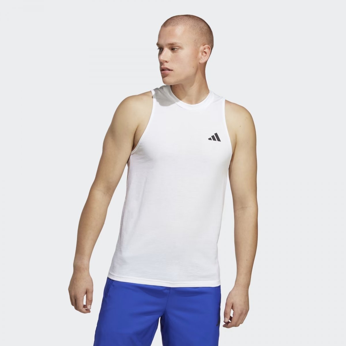Regata Adidas Essentials - masculino - branco e preto