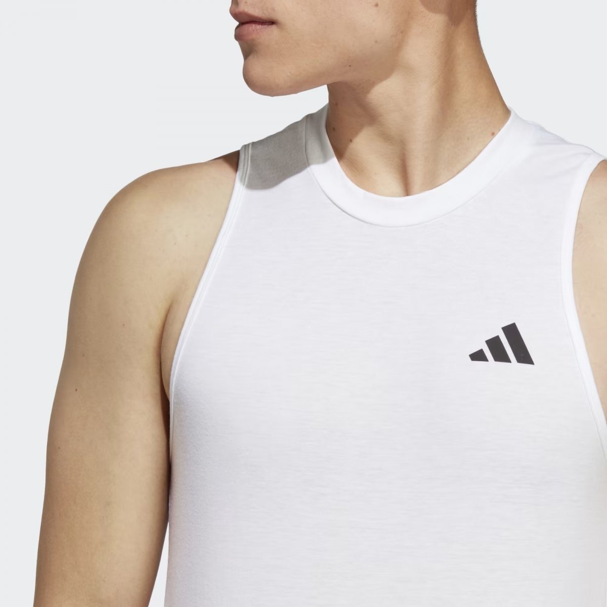 Regata Adidas Essentials - masculino - branco e preto Branco 3