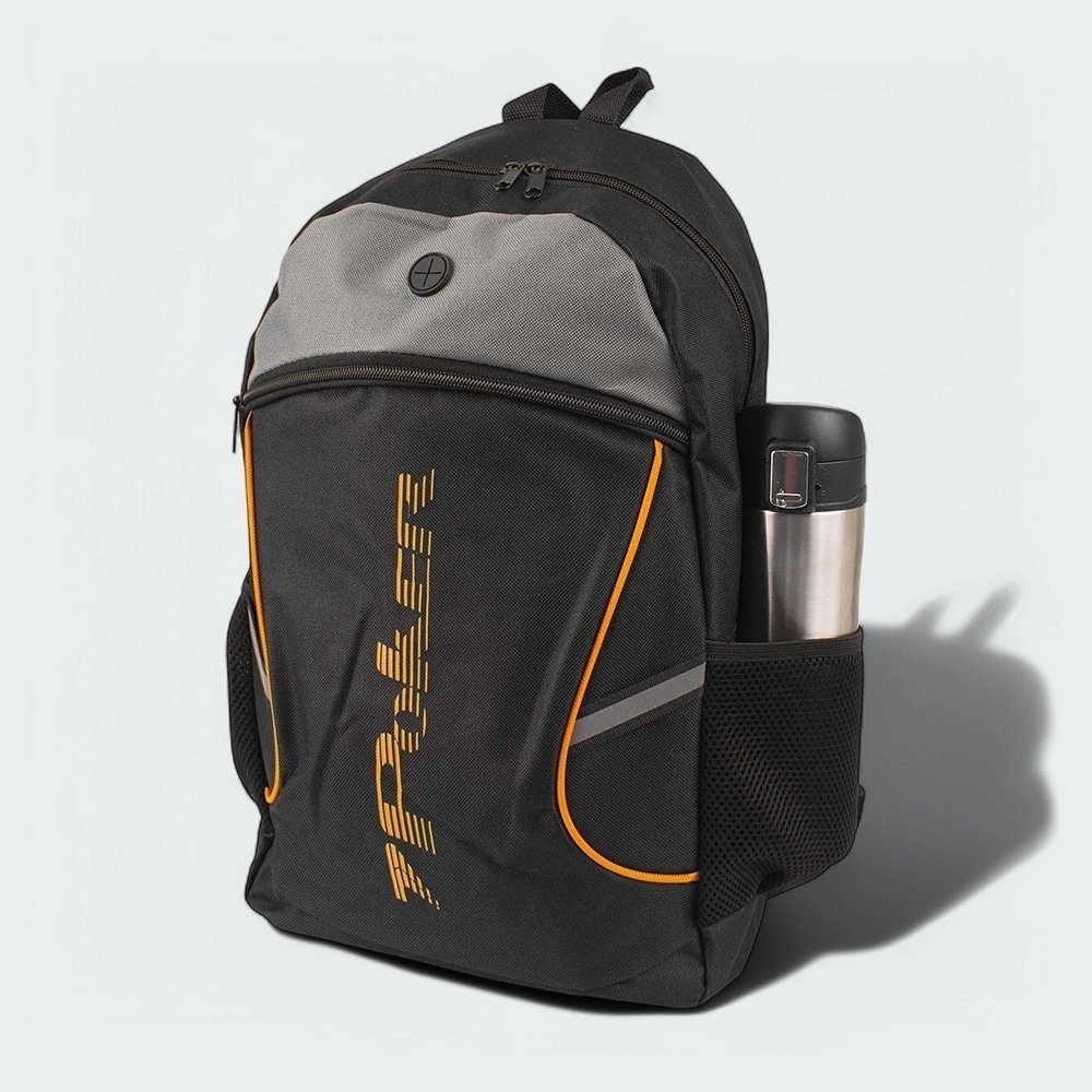 Mochila Poker Dakar Ii - unissex - preto e laranja Preto 2