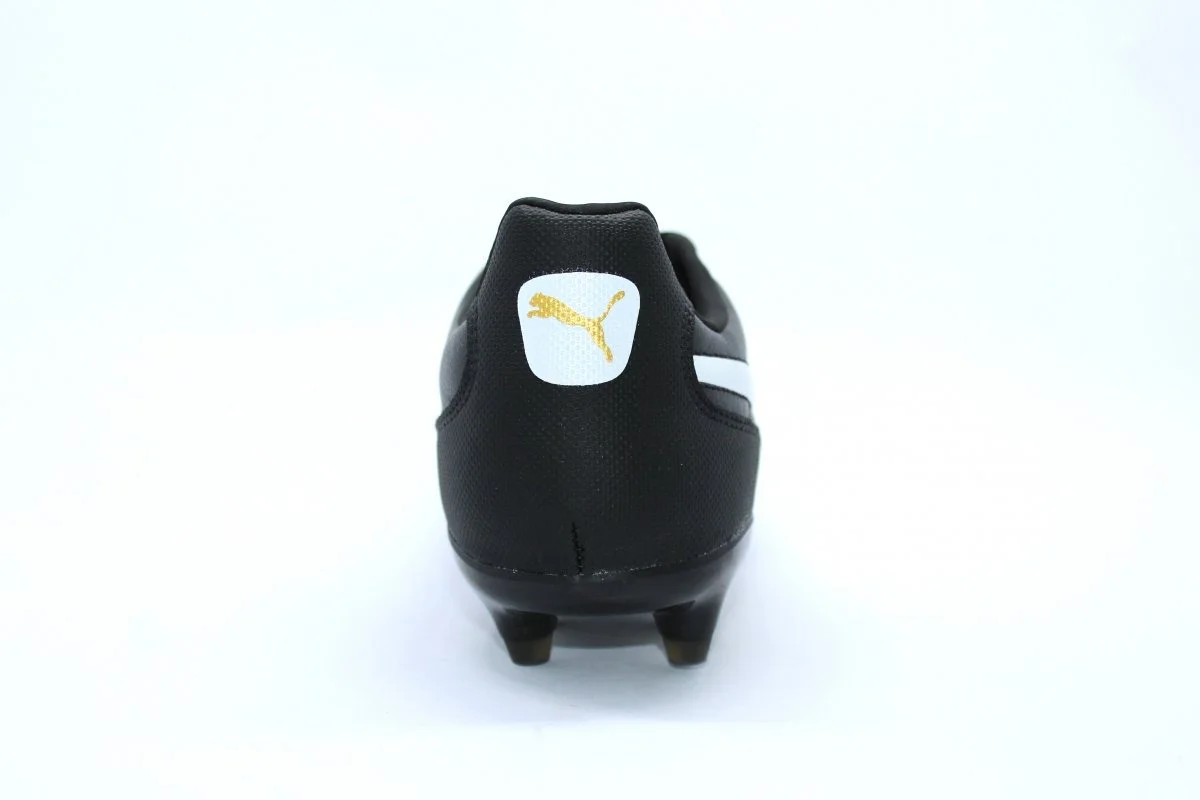 Chuteira campo Puma King FG BDP - unissex - preto e branco Preto 3