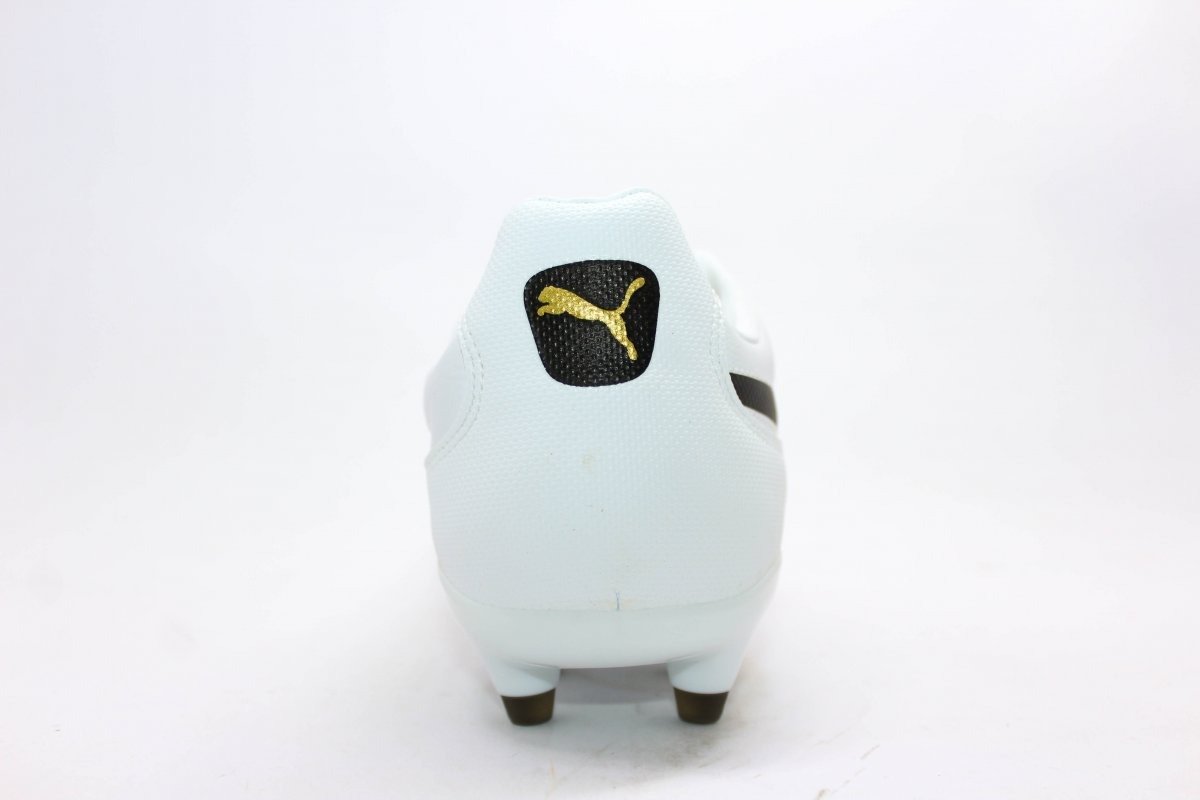 Chuteira campo Puma King FG BDP - unissex - branco e preto Branco 3