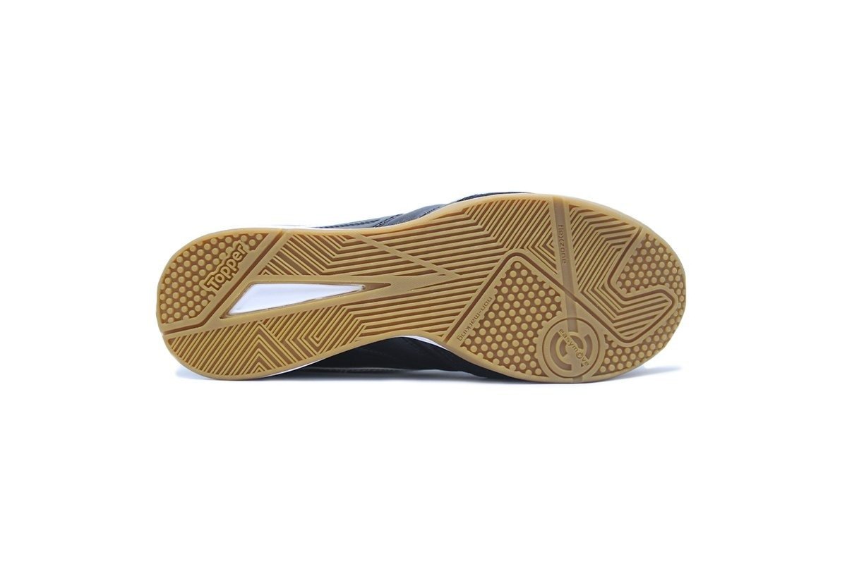 Chuteira futsal/indoor Topper Maestro Pro Iv - unissex - preto e branco Preto 6