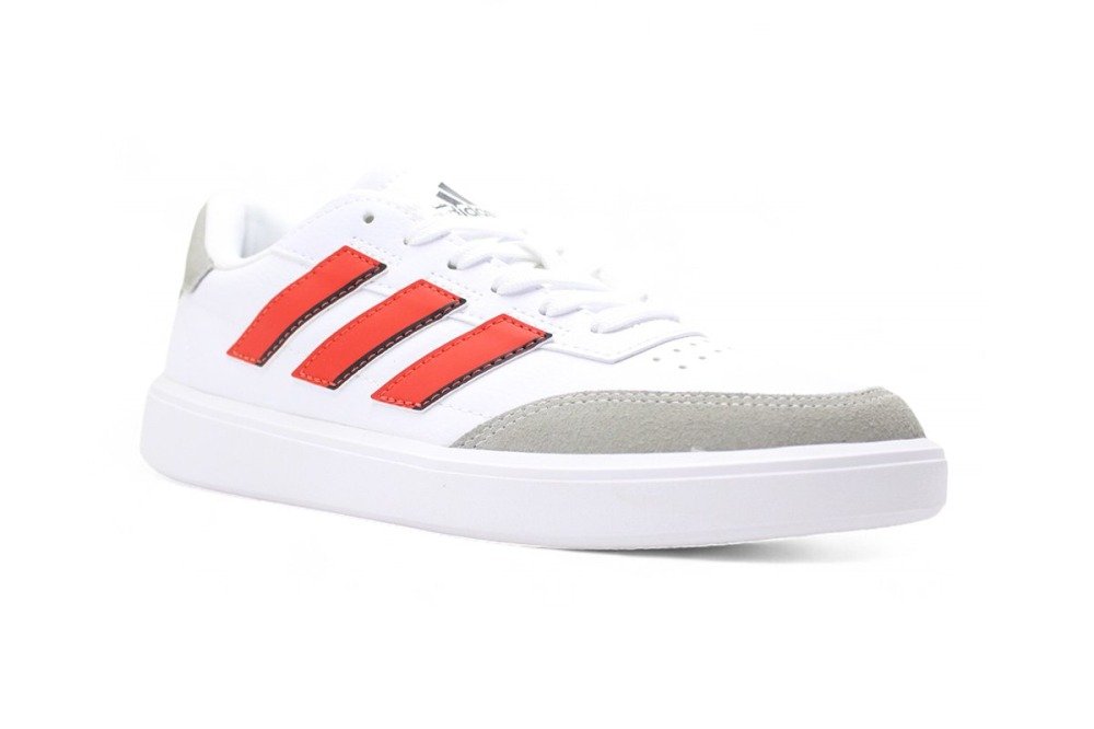 Tenis Adidas Courtblock - masculino - branco e vermelho Branco 2