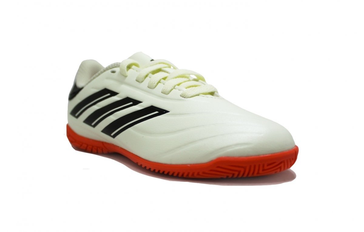 Tenis futsal infoor Adidas Copa Pure 2 infantil - unissex - bege e laranja Bege 2