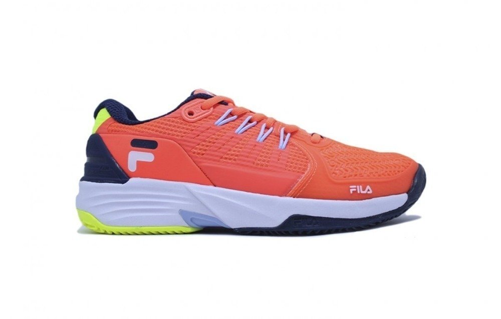 Tenis Fila Float Verve Clay - masculino - laranja e branco