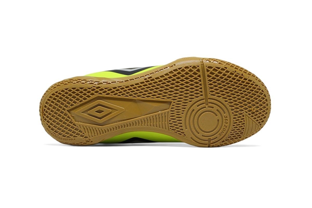 Chuteira Futsal Umbro Cannon Juvenil - unissex - verde e preto Verde 4