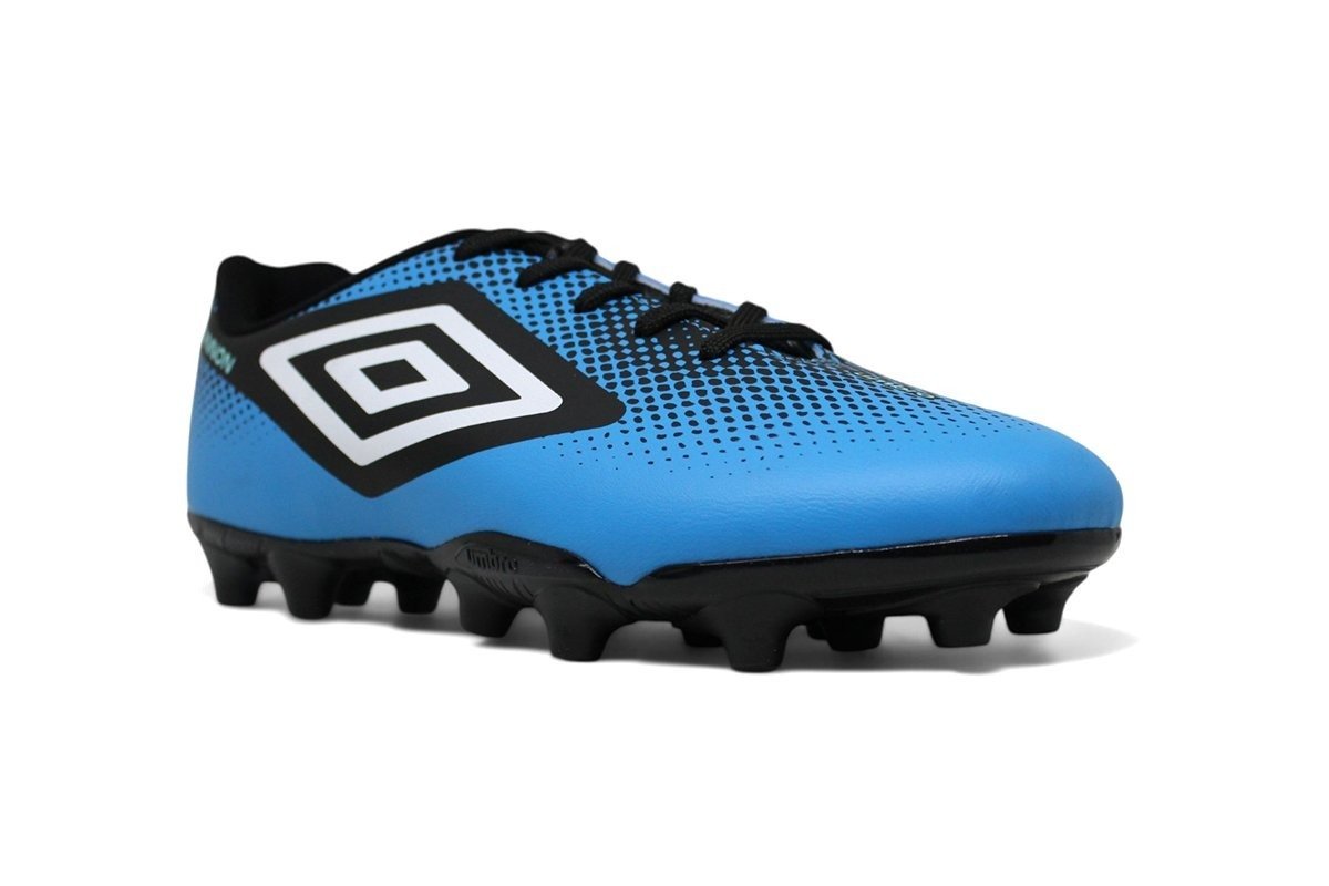 Chuteira Campo Umbro Cannon Juvenil - unissex - azul e preto Azul 2