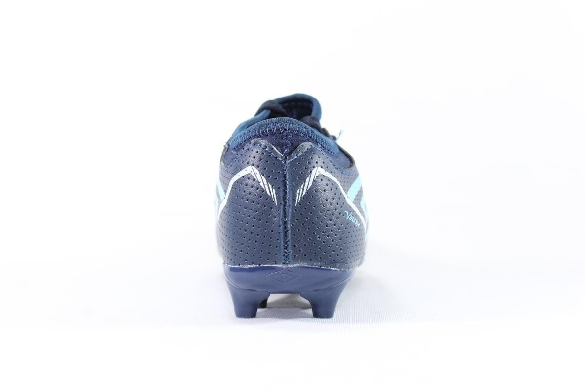 Chuteira campo Umbro Velox infantil - unissex - azul marinho e azul Azul 3