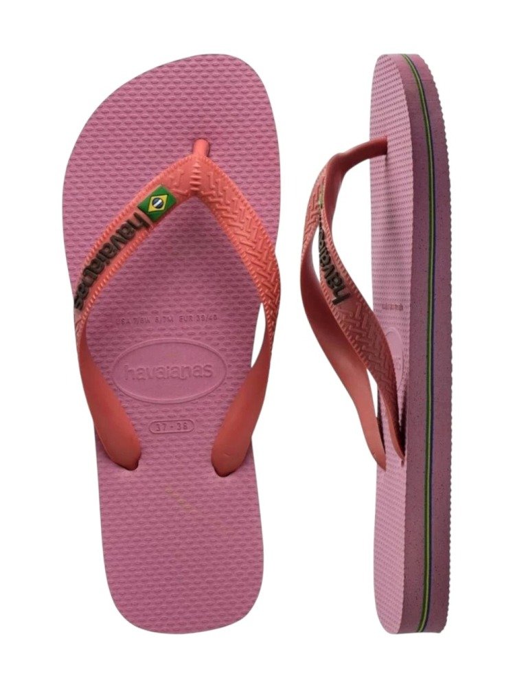 CHINELO HAVAIANAS BRASIL LOGO FC - unissex - rosa Rosa 2