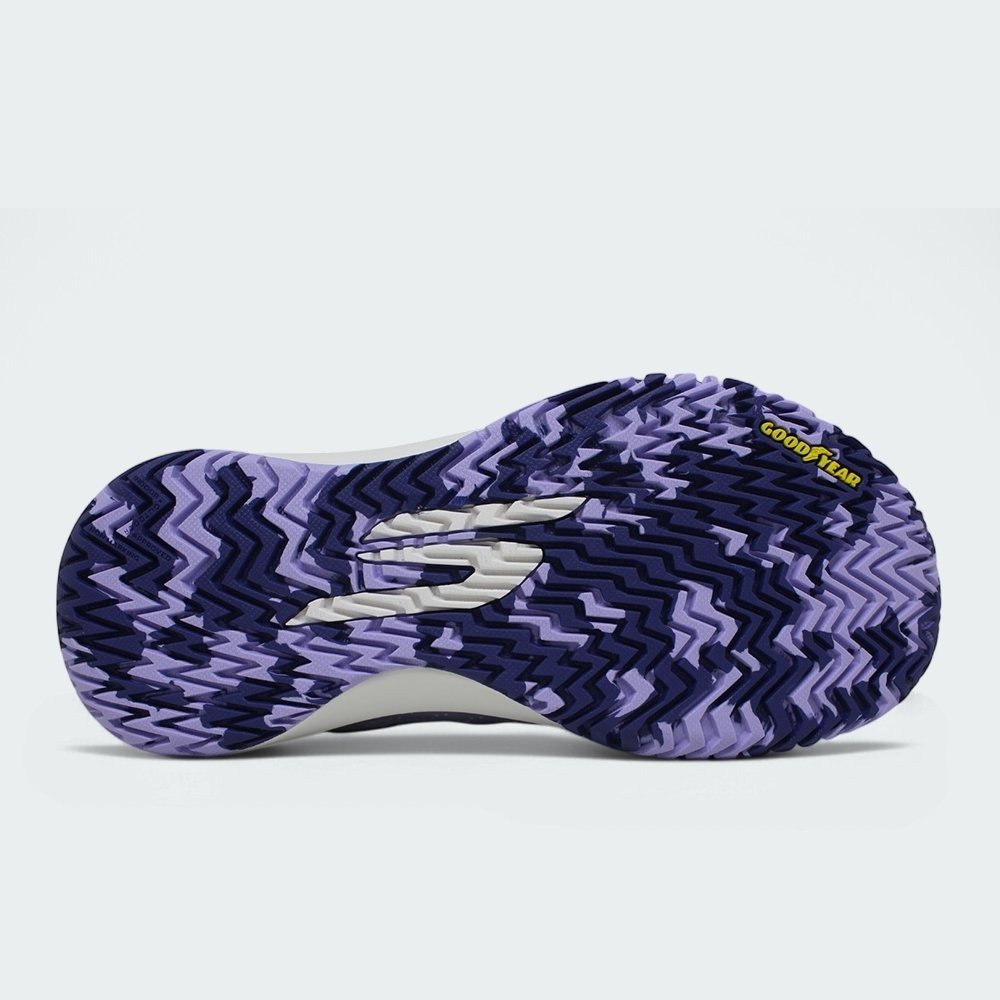 Tenis Skechers Viper Court Rally - feminino - branco e roxo Branco 4