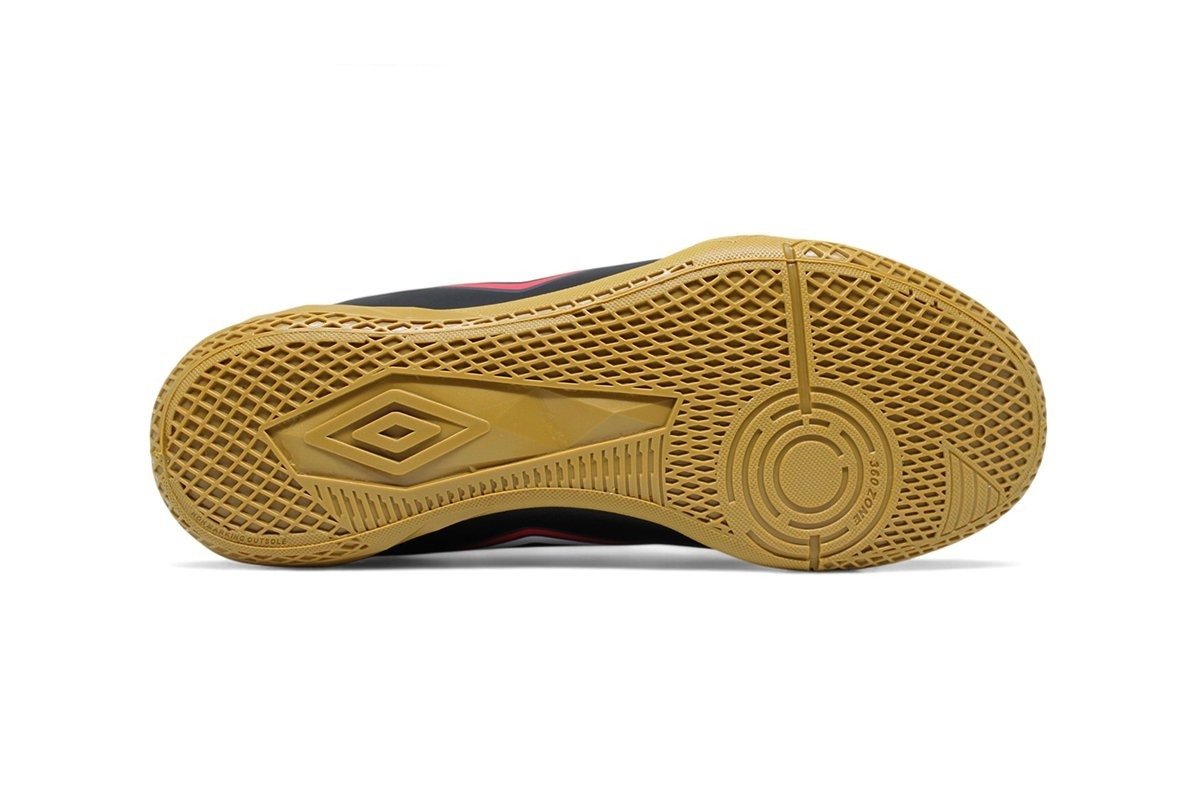 Chuteira Futsal Umbro Cannon - masculino - preto e vermelho Preto 4