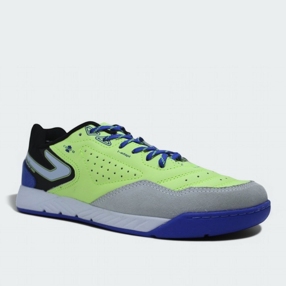 Chuteira futsal Topper Dominator Pro V - unissex - verde e preto Verde 2