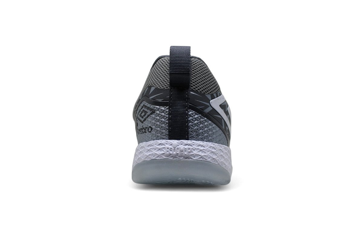 Chuteira Futsal Umbro Pro 5 Bump - unissex - cinza e branco Prata 5