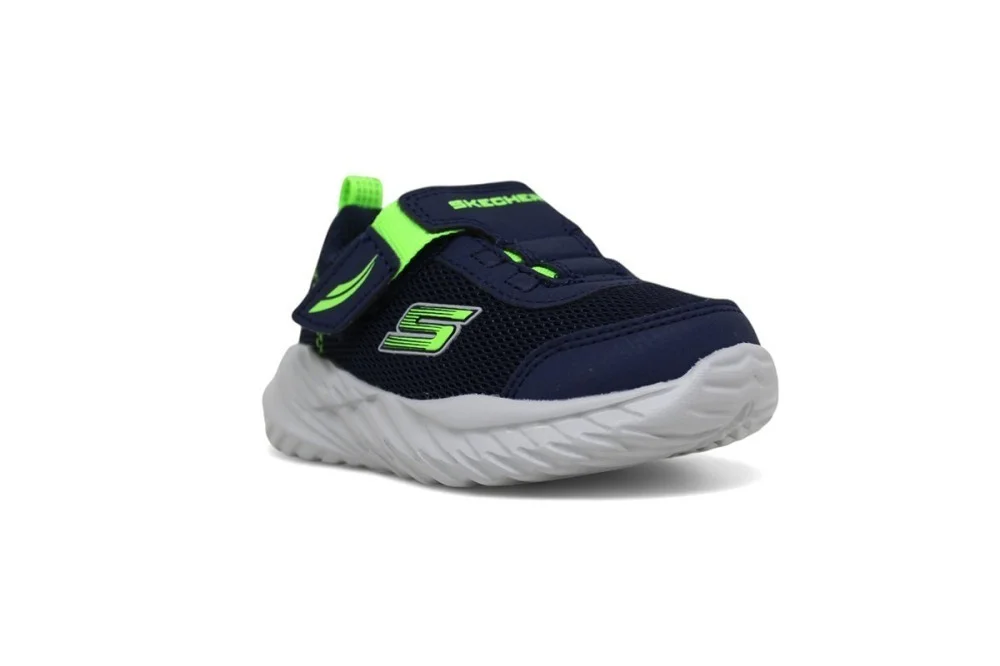 Tenis Skechers Nitro Sprint - Swift Buddies infantil - unissex - azul e verde Preto 2