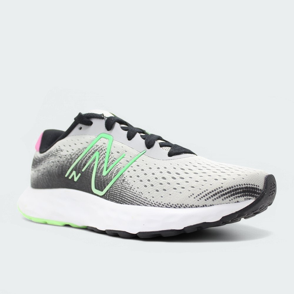 Tenis New Balance 520v8 - feminino - cinza e rosa Branco/Cinza 2