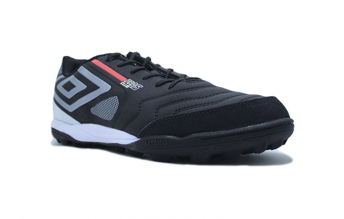 Chuteira society Umbro Pro 5 Bump Club - unissex - branco e laranja Preto 2