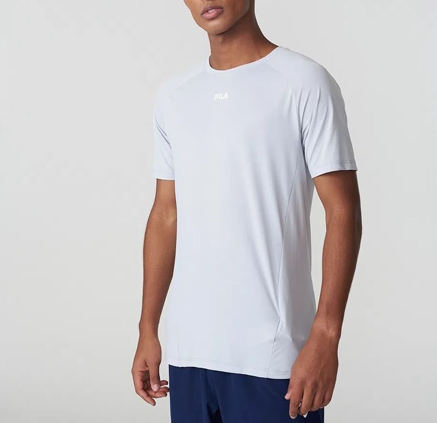 Camiseta Fila Bio  - masculino - cinza claro