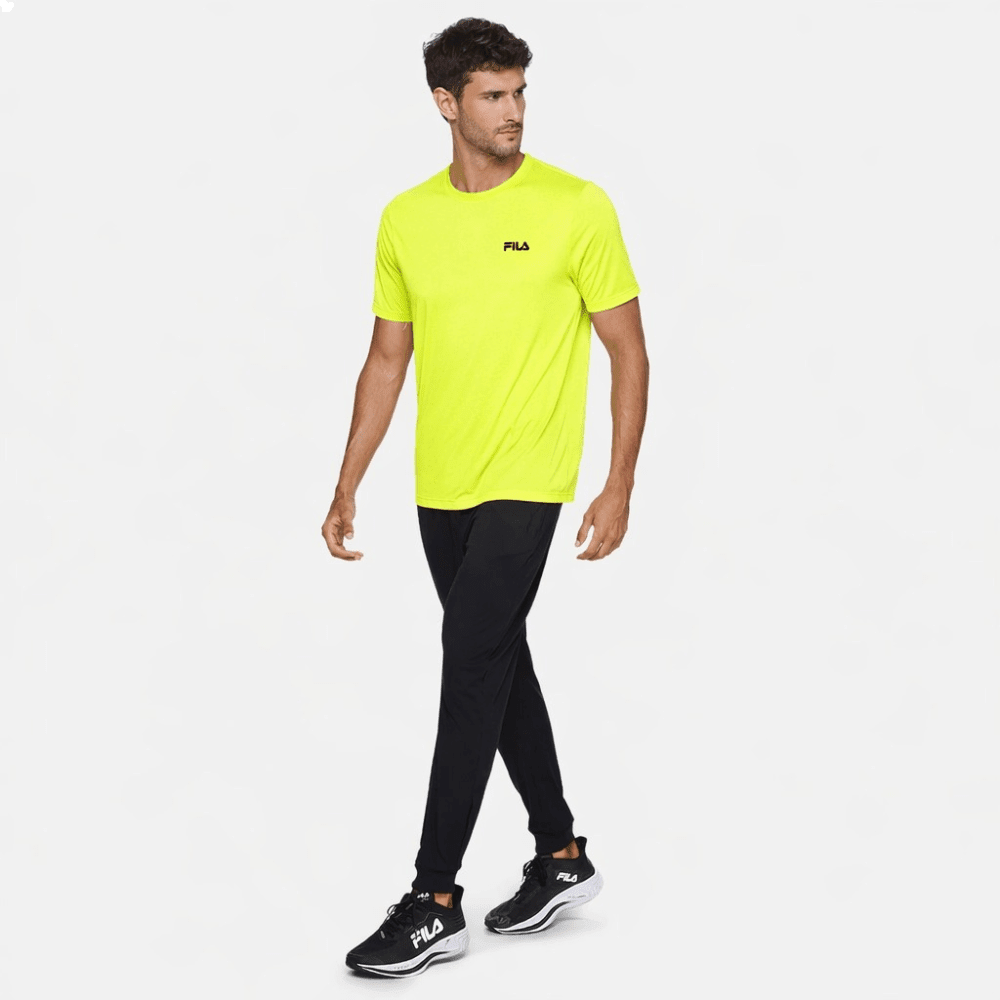 CAMISETA FILA MELANGE II - masculino - amarelo Amarelo 3