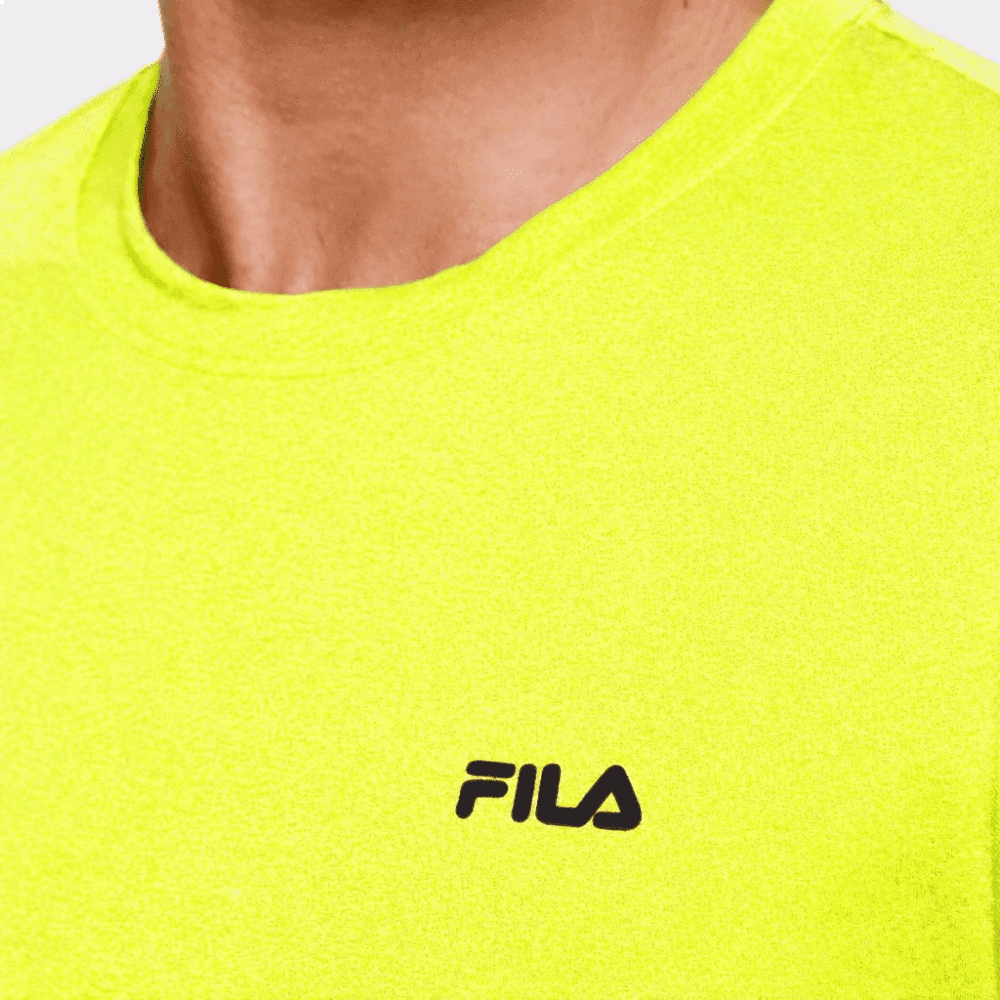 CAMISETA FILA MELANGE II - masculino - amarelo Amarelo 4