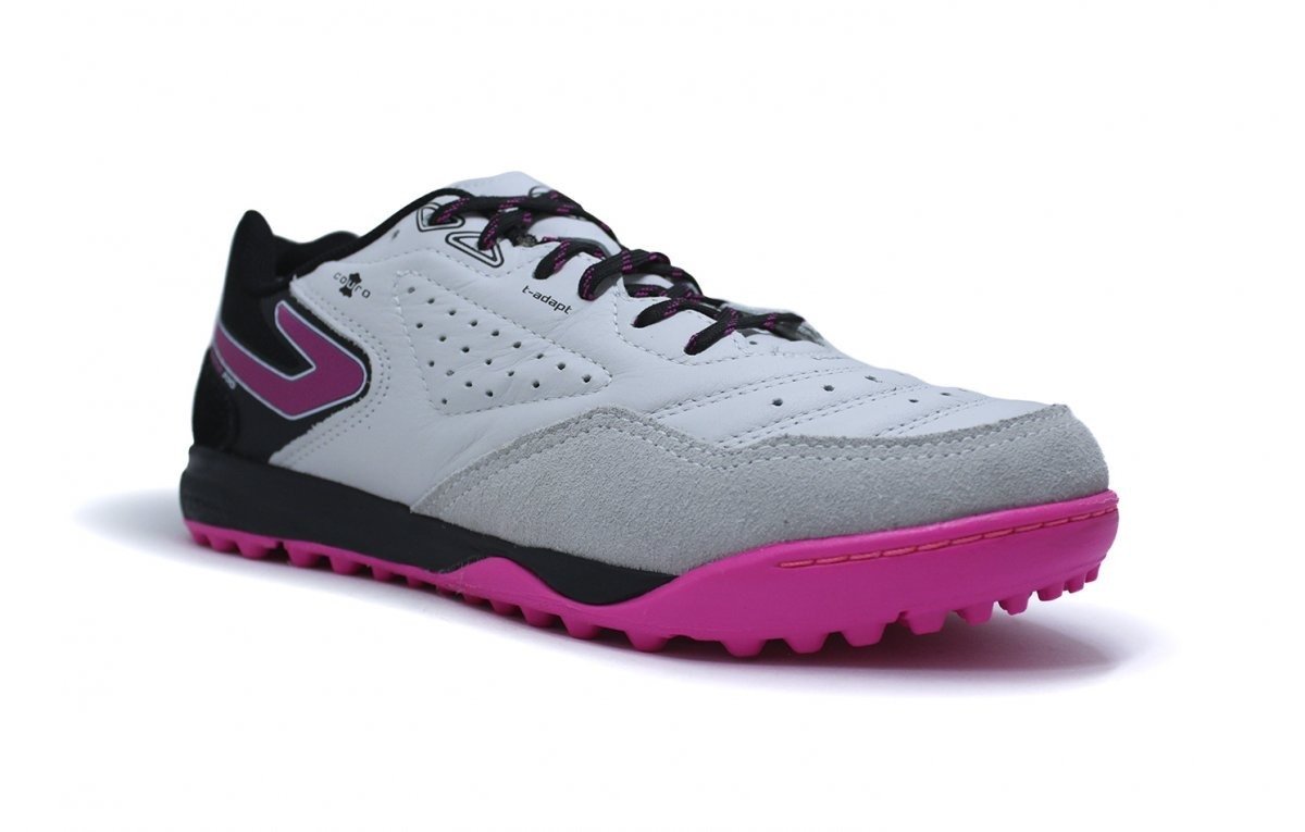 Chuteira society Topper Dominator Pro V - unissex - branco e preto Branco 2