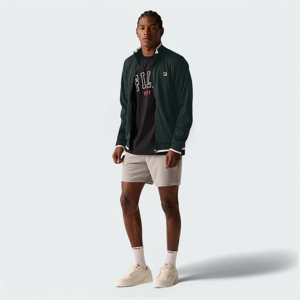 Jaqueta Fila Heritage F-Box - masculino - verde e branco Verde 3