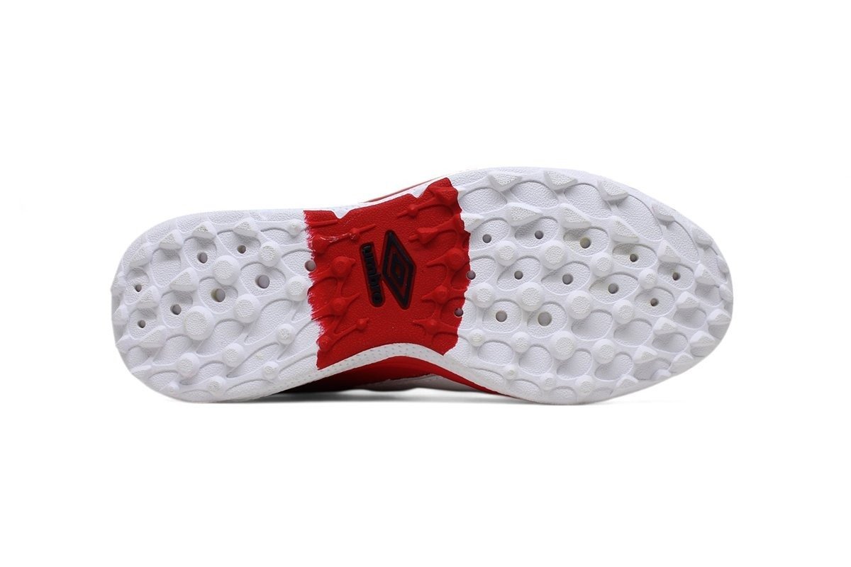 Chuteira Society Umbro Adamant Master Class Pro Bump - unissex - branco e vermelho Branco 4